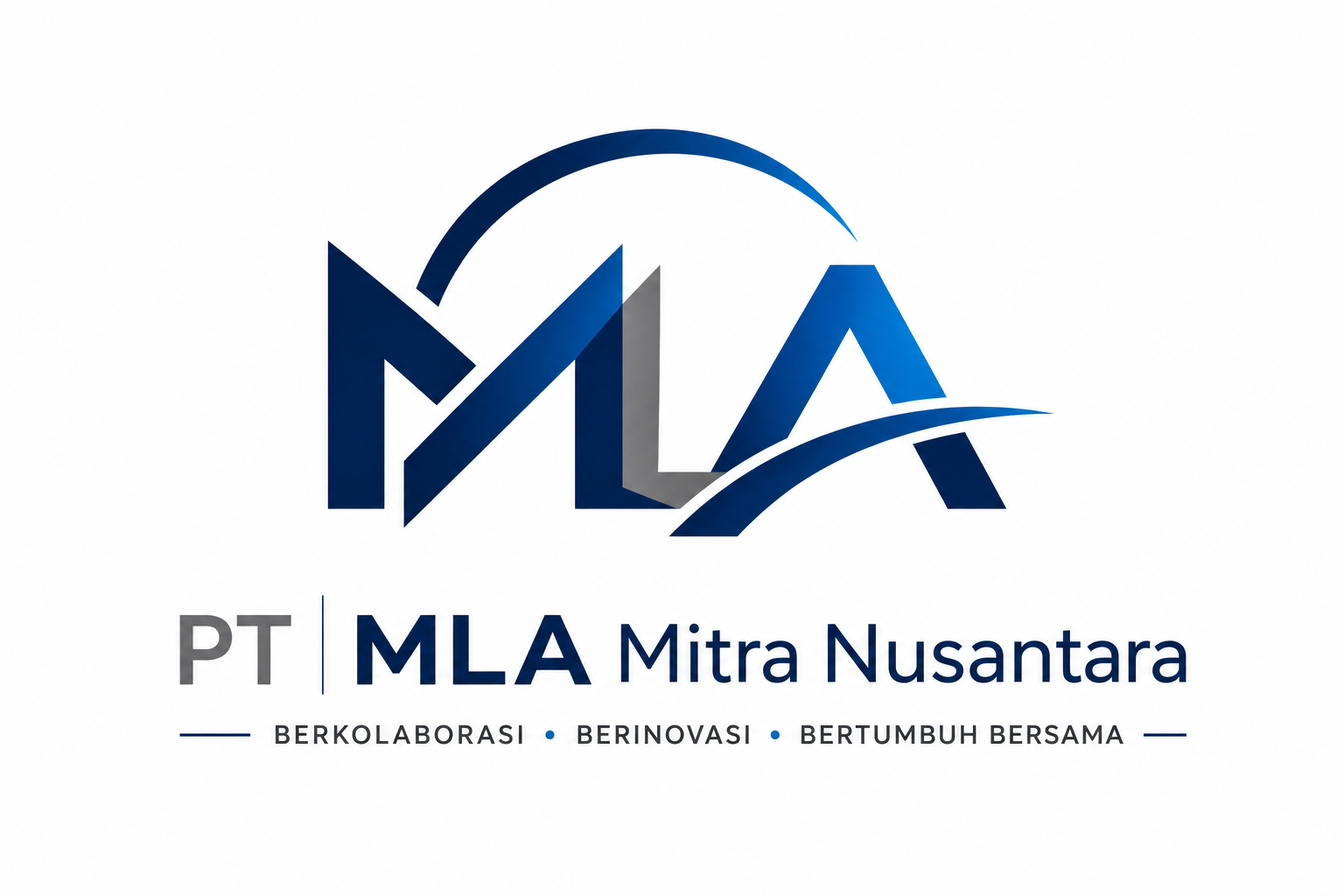 Logo lengkap PT MLA Mitra Nusantara
